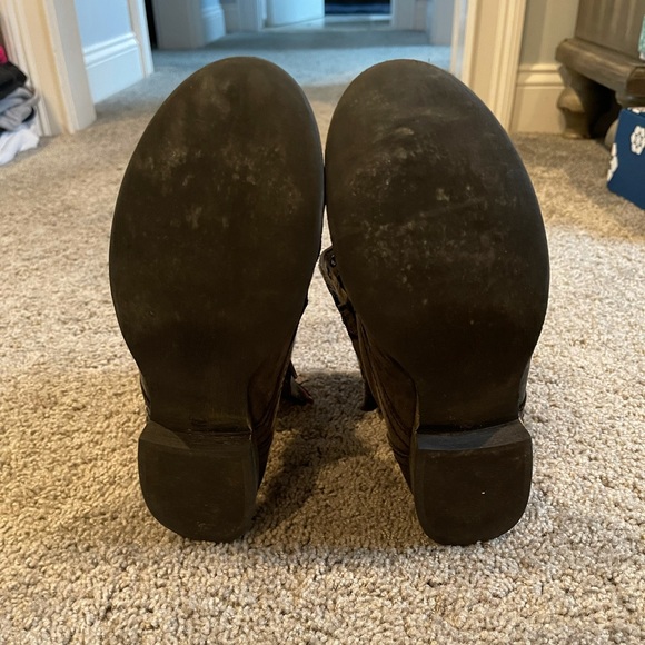 Dark Gray Steve Madden Combat Boots - Picture 6 of 7